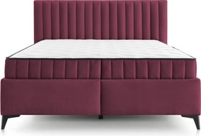 Posteľ Joy 180x200 cm, tmavo ružová látka