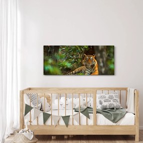Obraz odpočívajúceho tigra (120x50 cm)