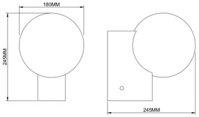 Zuma Line 003064-034741 - Nástenné svietidlo NUA 1xE27/25W/230V zlaté