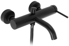 Rea Spot, vaňová batéria s ručnou sprchovou súpravou, čierna matná, REA-B2080