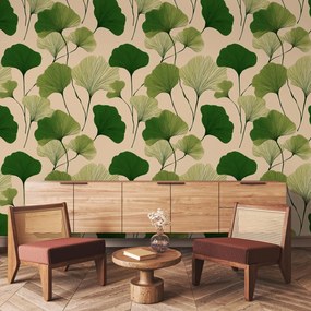 Fototapeta - Ginko zelené listy (147x102 cm)