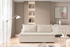 Pohovka rozkladana Firioza S vnútorným úložným priestorom- béžový plusz Tilia 03