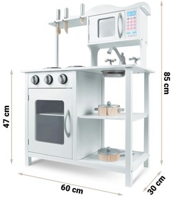 Ricokids Drevená kuchynka pre deti 60 x 30 x 85 cm