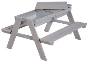 roba Vonkajšia detská sedacia súprava (s vaničkami na hranie, sivá)  (100397128)