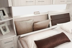 Posteľ s úložným priestorom Luxor 180x200 cm, polárny smrekovec