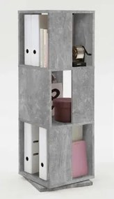 Otočný regál Tower, šedý betón%