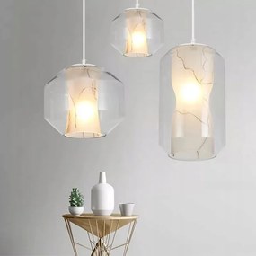 Toolight - závesné svietidlo MARBLE E27 60W APP908-1CP, imitácia mramoru, OSW-06674