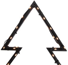 Vianočný stromček bodové svetlo čierne 71 cm vrátane LED IP44 - Kas