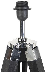 Stojaca lampa čierna bez tienidla - Tripod