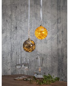 Tmavosivá vianočná svetelná dekorácia ø 15 cm Glow – Star Trading