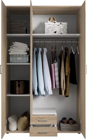 Šatníková skriňa Karl, dub sonoma