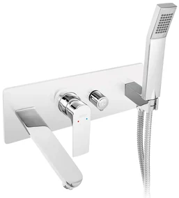 Novaservis, Vanová nástěnná podomítková baterie ALGEO SQUARE chrom, BAQ11P