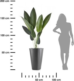 Květináč MORA 38,8x60,7 cm černý