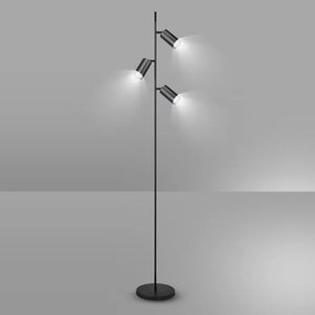 Brilagi - Stojacia lampa SELE 3xGU10/30W/230V čierna
