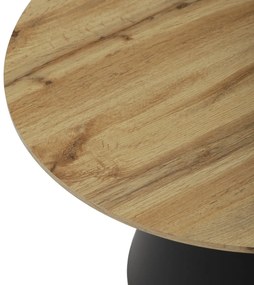 Súprava konferenčných stolíkov F4150 ART,remeselne spracovaný dub, 2 ks