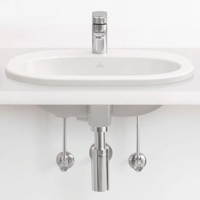 VILLEROY &amp; BOCH O.novo zápustné umývadlo s otvorom, bez prepadu, 560 x 405 mm, biela alpská, 41615701