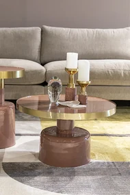 Zuiver Glam konferenčný stolík - Biela