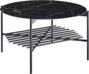 XXXLutz KONFERENČNÝ STOLÍK, čierna, kov, sklo, 84/84/43 cm Livetastic - Stolíky do obývačky - 001769014901
