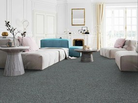 Lano, Koberec metráž Sparkle 663, na mieru, šíře 4m,5m, šedá, ab (mriežka), chodba / predsieň