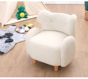 Detské kreslo TOBI biele