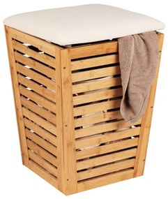 WENKO 25143100 - Kôš na bielizeň BAMBUSA 40x56 cm hnedý