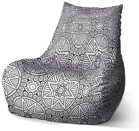 Sablio Sedací vak Bean Hviezdy mehendi - 100 x 90 x 45 cm