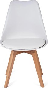 Set - 4 ks Jedálenské stoličky AVENBERG SKANDI biela