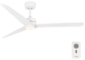 FARO 33722 - LED Stropný ventilátor NU LED/18W/230V biela pr. 132 cm + DO