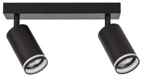 Bodové svietidlo PIPE 2xGU10/10W/230V čierne