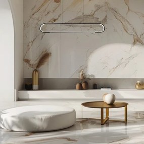 LED Luster na lanku FRAME LED/42W/230V čierna