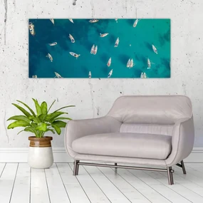 Obraz - Plachetnica (120x50 cm)