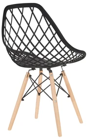 Bestent Jedálenská stolička škandinávsky štýl Black String