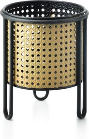 Květináč SWEN L IX béžový/černý