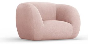 Svetloružové kreslo z textílie buklé Essen – Cosmopolitan Design