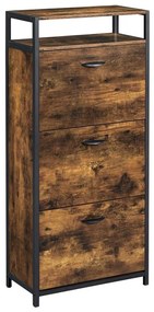 Botník FIRA hnedý/čierny