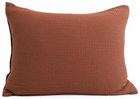 Mušelínová obliečka na vankúš 50 × 70 cm – Alexia terakota