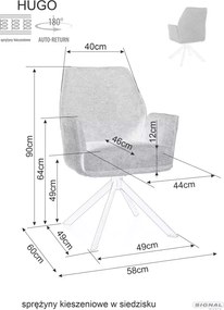 SI Stolička Hugo Brego svetlo béžová