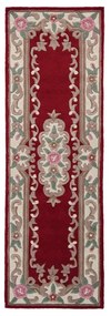 Červený vlnený koberec Flair Rugs Aubusson, 67 x 210 cm