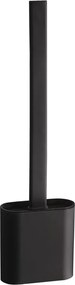 Aqualine Aqualine, WC silikónová kefa na postavenie i zavesenie na stenu, čierna mat, BS010B