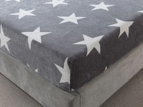 XPOSE® Mikroplyšová plachta LÝDIE Exclusive - sivá 90x200 cm