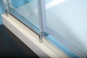 Polysan Polysan, EASY LINE otočné sprchové dvere 880-1020mm, číre sklo, EL1715