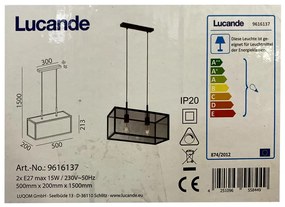 Lucande Lucande - Luster na lanku BEYZA 2xE27/15W/230 LW1070