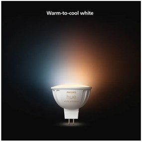 LED Stmievateľná žiarovka Philips Hue WA GU5,3/MR16/5,1W/12V 2200-6500K