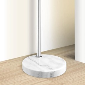InternetovaZahrada Oblúková stojanová lampa s mramorovou základňou