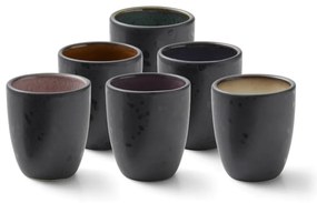 Čierne keramické šálky v súprave 6 ks na espresso 100 ml Gastro Black/Mix – Bitz