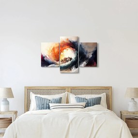 Obraz - Vo víre povodne, akvarel (90x60 cm)