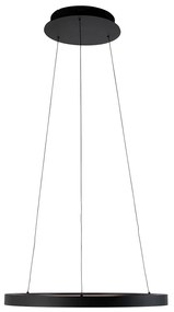 Dizajnové závesné svietidlo čierne vrátane stmievateľného LED Easylift - Hoop