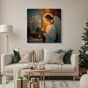 Obraz anjel so sviečkou