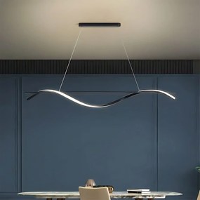 Toolight Toolight, LED závesná lampa 120cm, 27W, 3000K, LHJ019-CP, čierna, OSW-50004