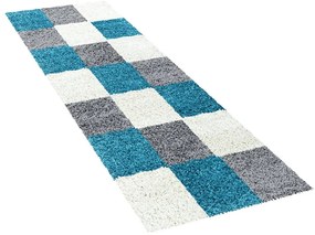 Sivo-tyrkysový behúň 80x250 cm Life – Ayyildiz Carpets